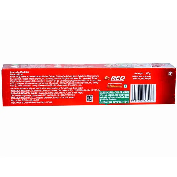 Dabur Red Toothpaste 1