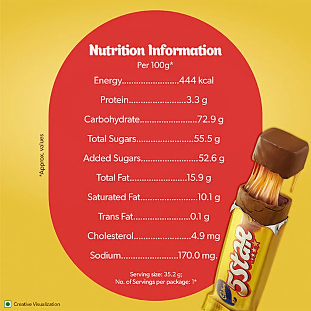 Cadbury 5 Star Chocolate Bar 4