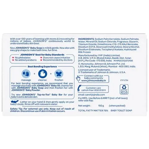 Johnson & Johnson Milk Protein & Vitamin E Baby Soap 1
