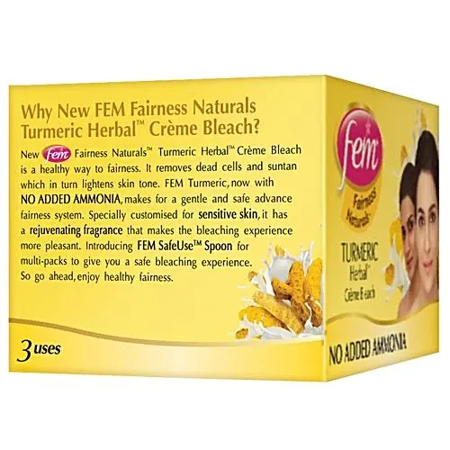Fem Turmeric Creme Bleach 24Gm 3