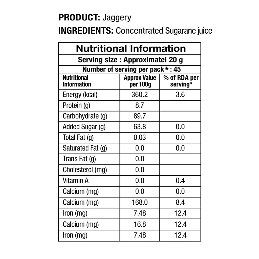 KPN Fresh Jaggery Cube - 500g 1