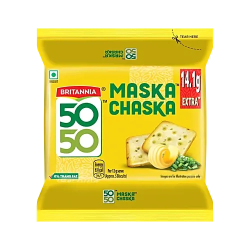 Britannia 50-50 Maska Chaska Biscuits