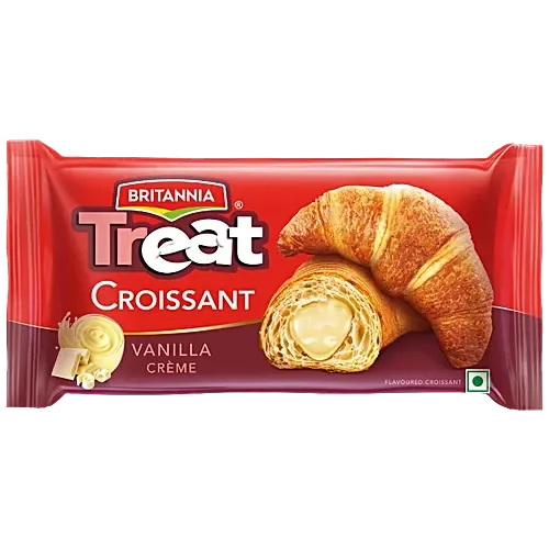 Britannia Treat Croissant Vanilla Creme Filling
