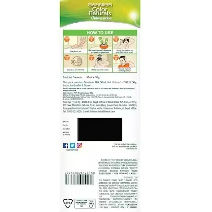 Garnier Color Naturals Men Shade 1 Natural Black 1
