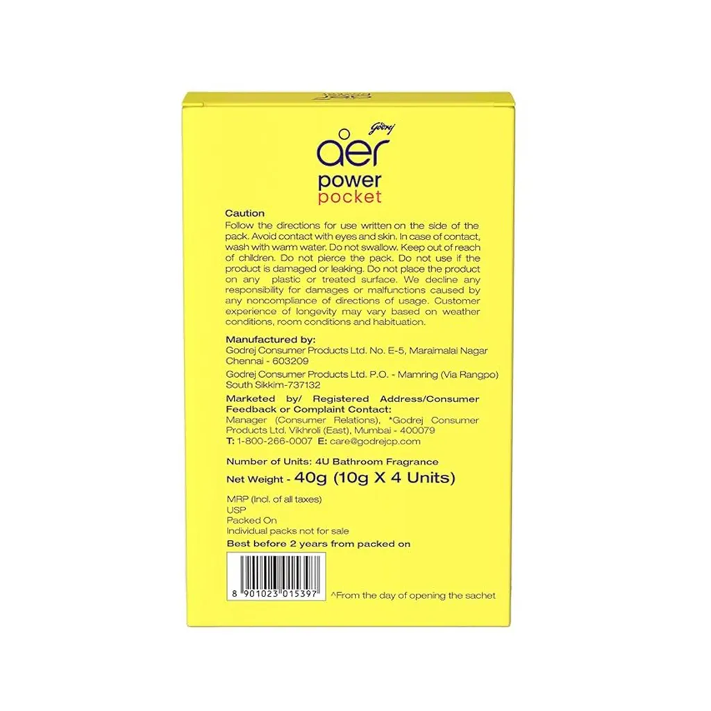 Aer Power Pocket Bathroom Fragrance Assorted - 40g 1