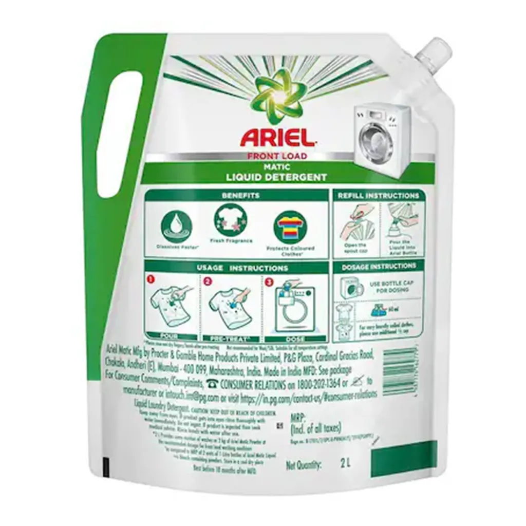 Ariel Front Load Detergent Liquid 1