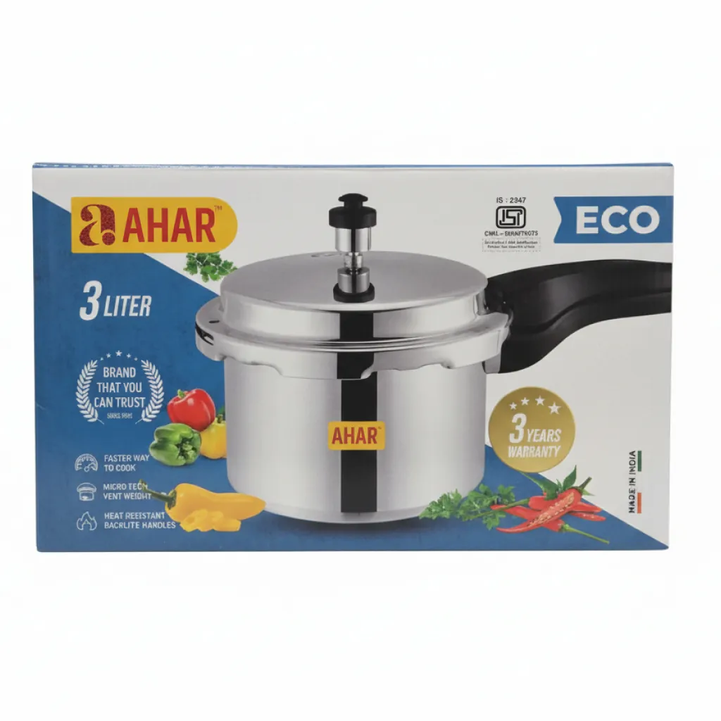 Ahar Eco Aluminium Outer Lid Pressure Cooker 1