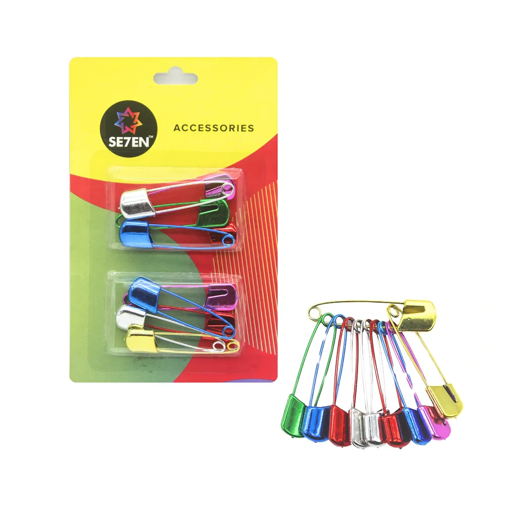 Seven Crome Multicolor Safety Pins 2