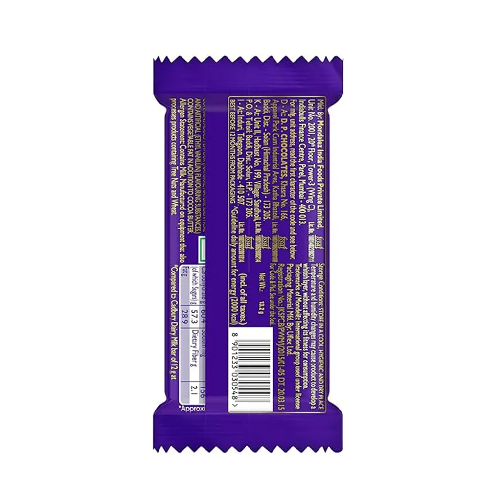 Cadbury Dairy Milk Chocolate Bar 1
