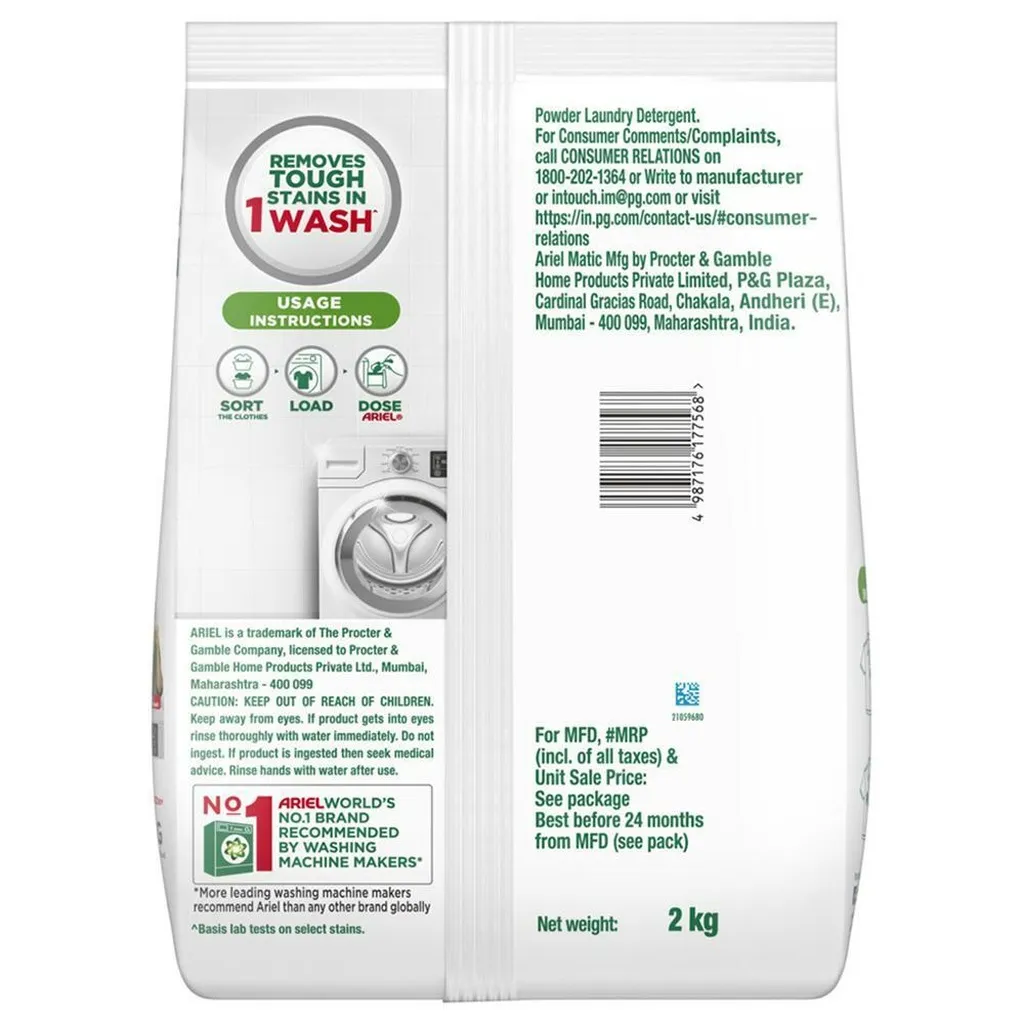 Ariel Matic Front Load Detergent Powder 1