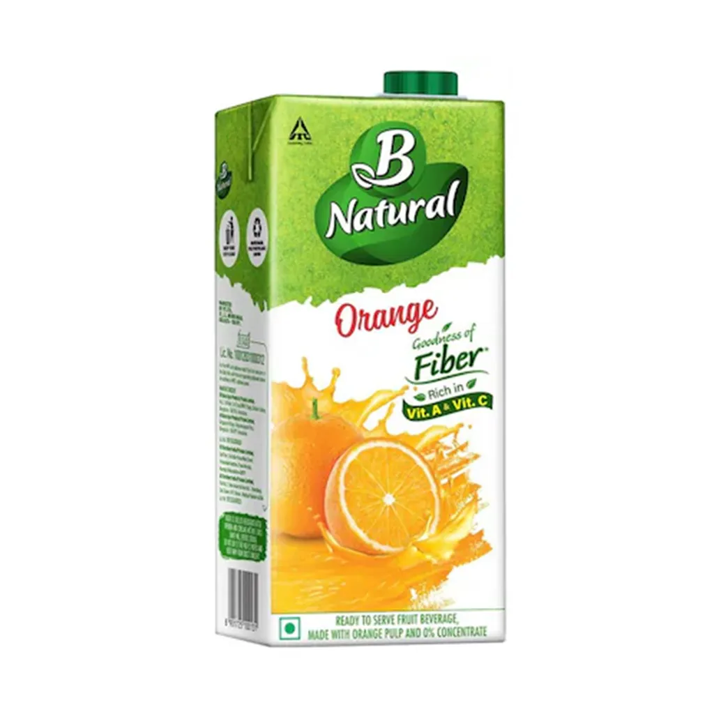 B Natural Orange Oomph Juice