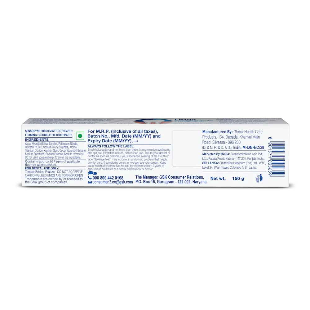 Sensodyne Fresh Mint Toothpaste 1