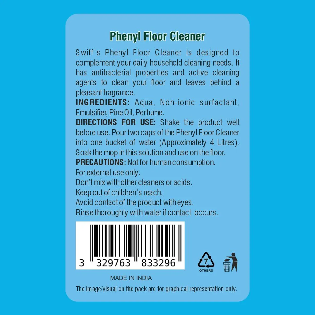 Swiff White Phenyl Floor Cleaner Pet Bottle 1