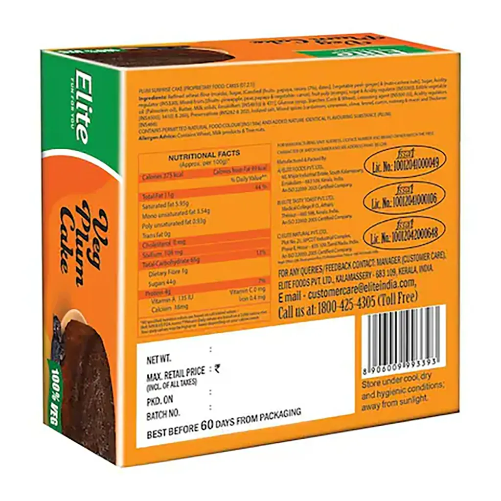 Elite Veg Plum Cake 1