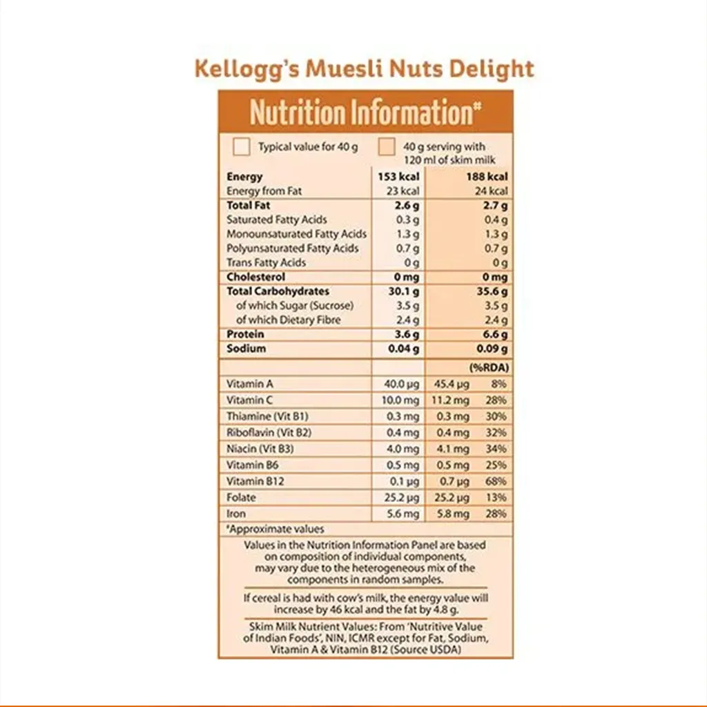 Kellogg's Muesli Nuts Delight 3