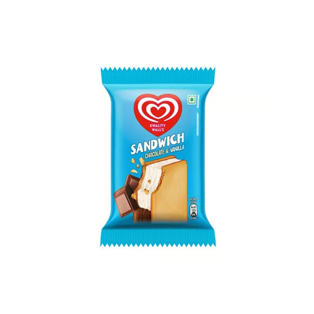 Kwality Walls Sandwich Chocolate & Vanilla Ice Cream