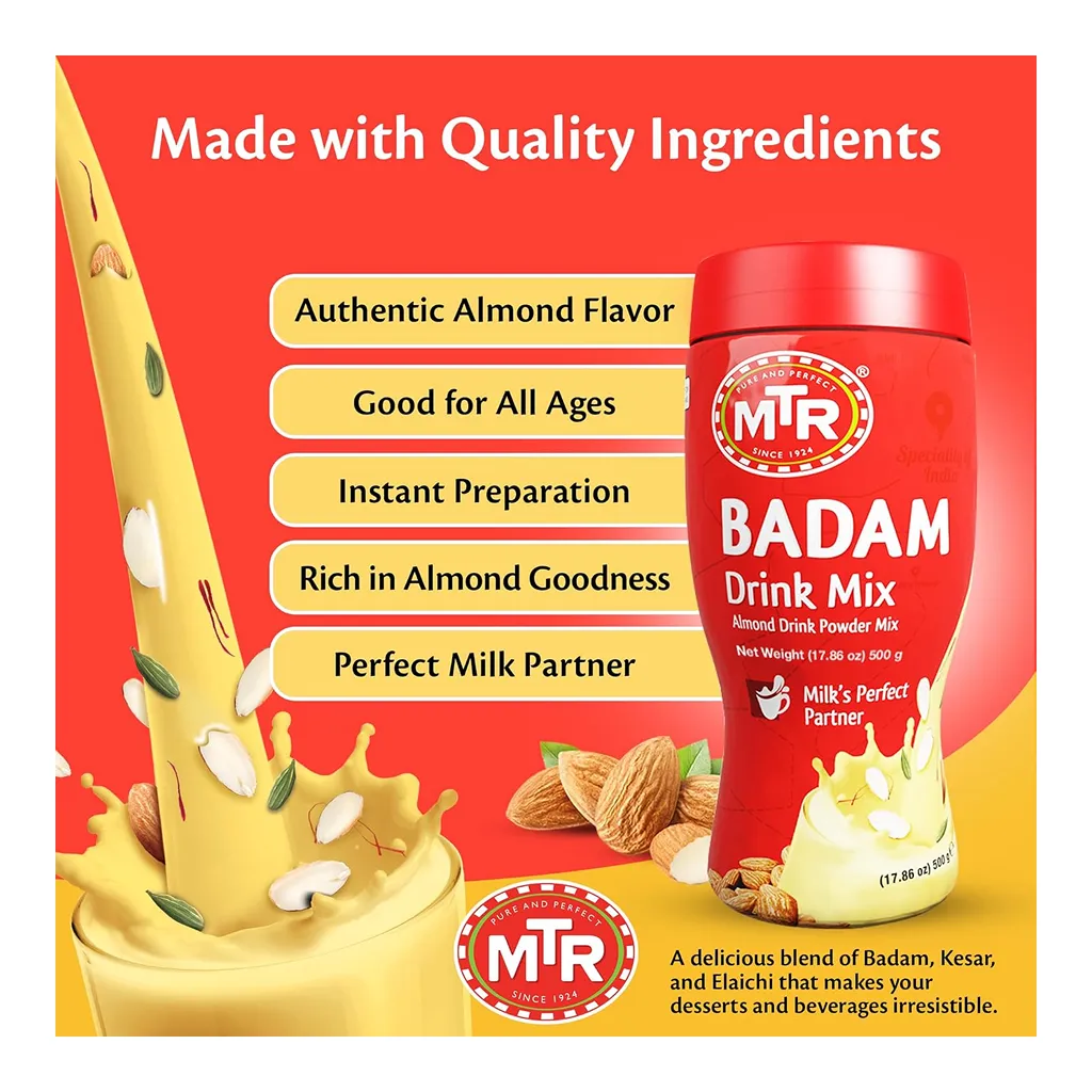 MTR Badam Drink Mix Jar 2