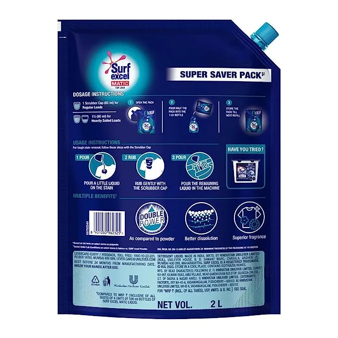 Surf Excel Matic Top Load Liquid Detergent 1